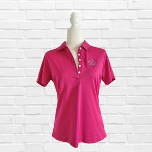 Nike Golf Tour Performance Dri-fit Medium Hot Pink Barbiecore Women’s Golf Polo